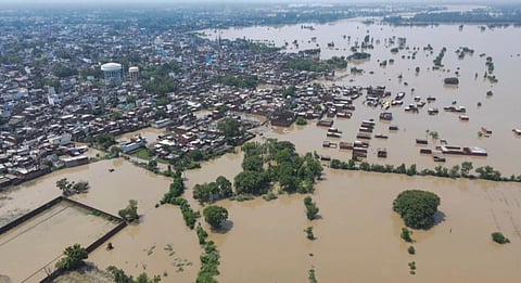 More than 600 villages in 12 districts of Uttar Pradesh are affected by floods